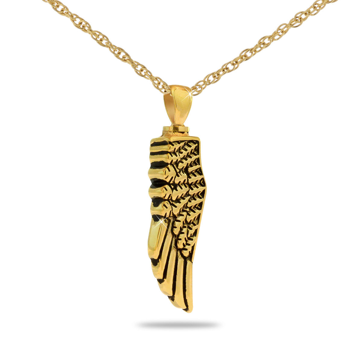 Angel’s Wing Gold Steel Keepsake