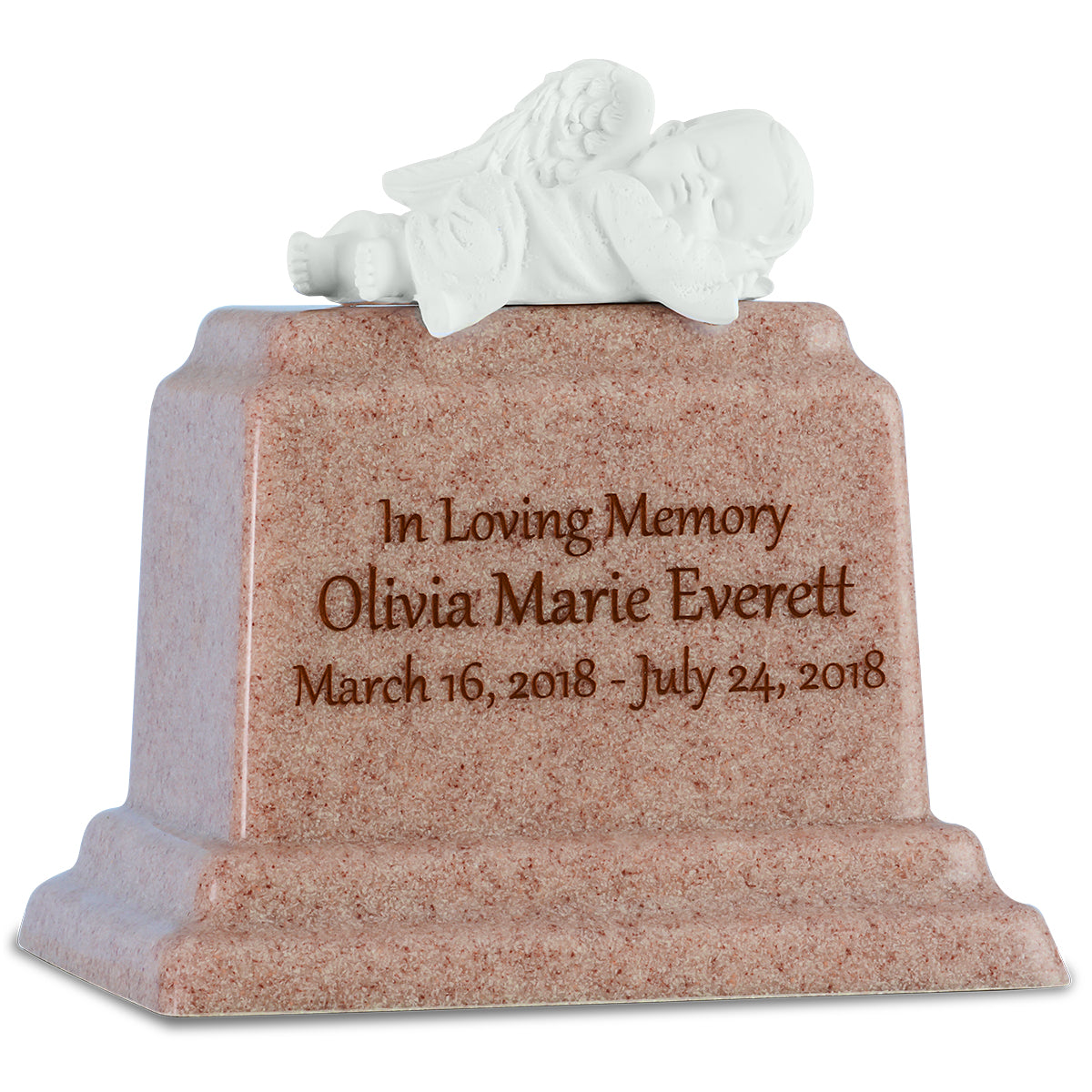 Peaceful Rest Baby Girl Urn