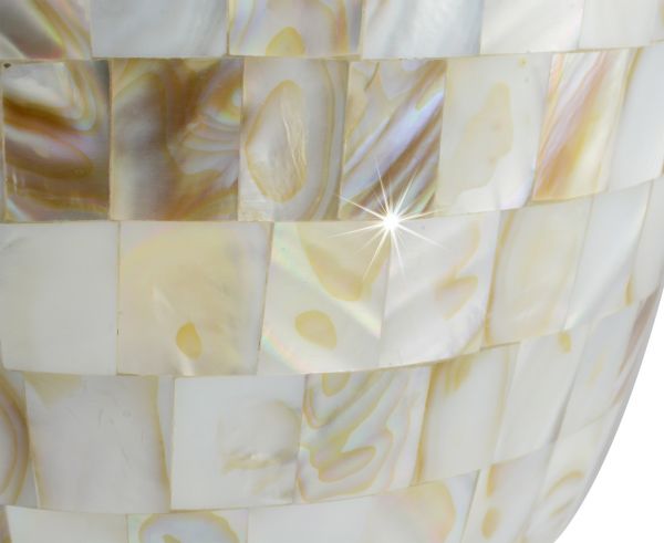 Regal Mother of Pearl Brass Urn